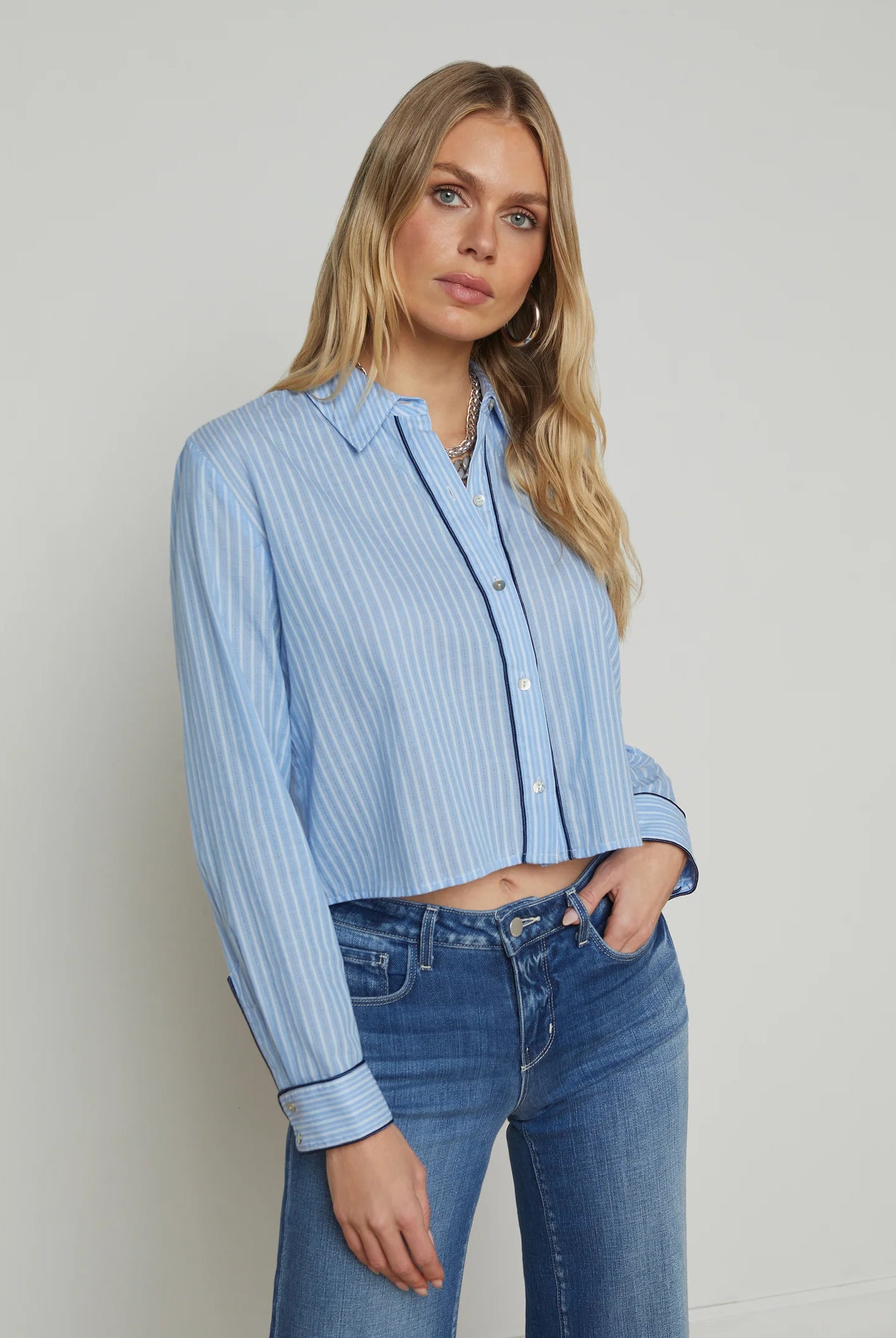 L'Agence Women's Cosette Button-Down Shirt
