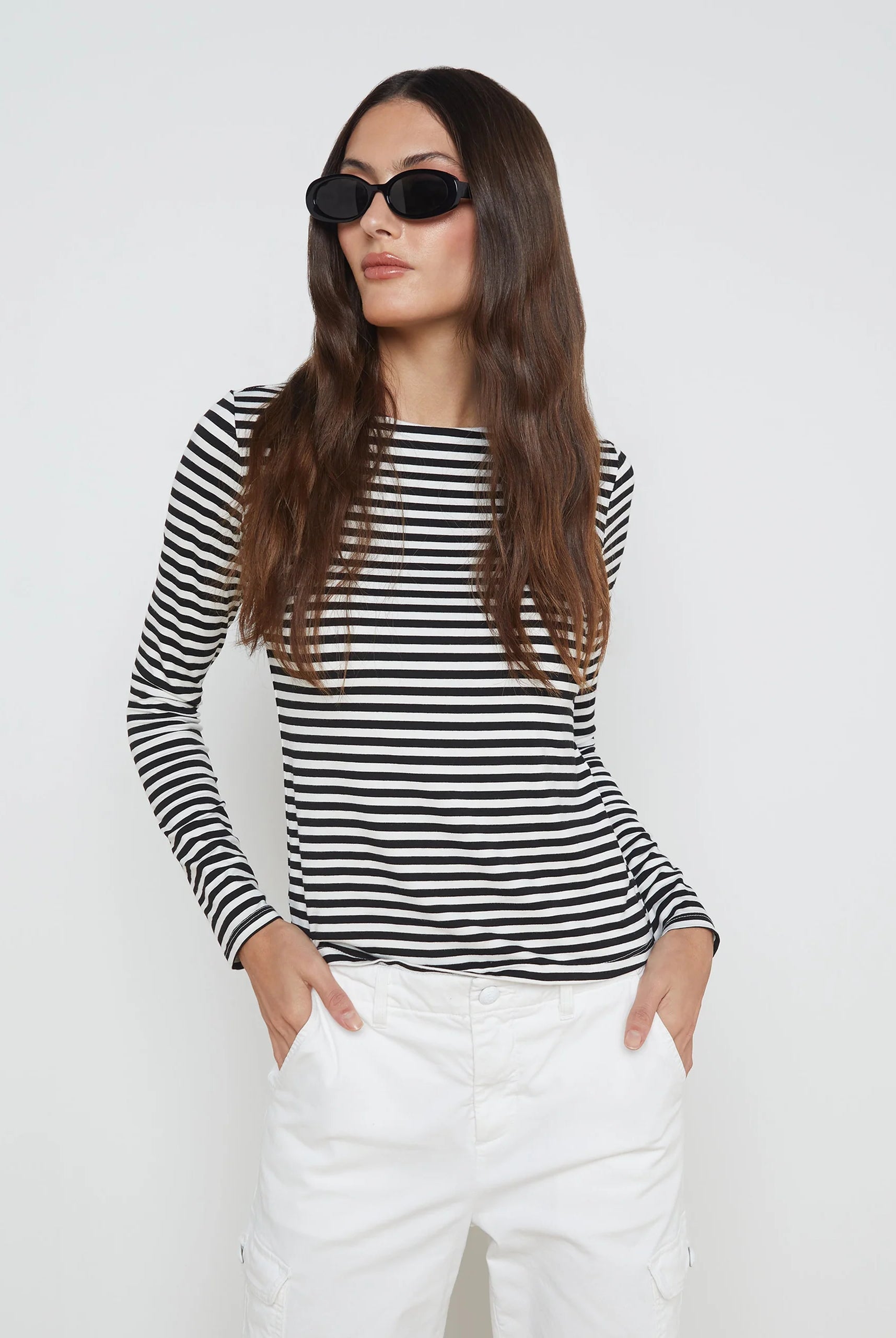 L'Agence Women's Tess Long Sleeve Tee