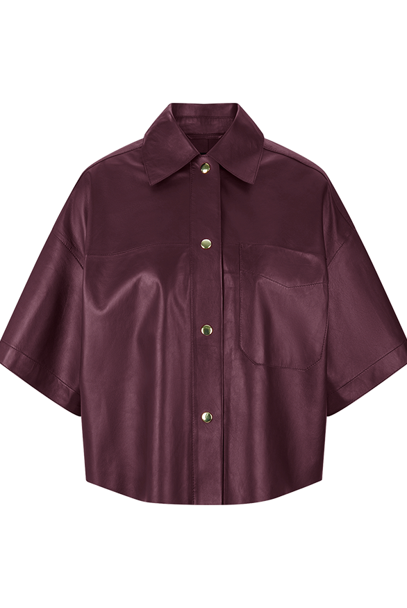 Riani Women's Shirt jacket in Lamb Nappa