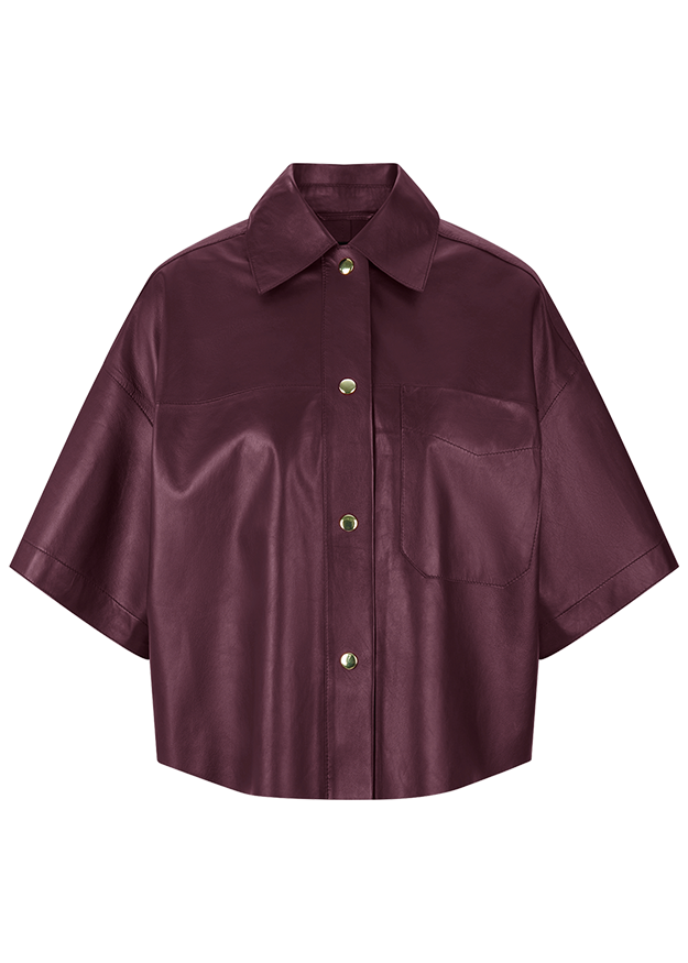 Riani Women's Shirt jacket in Lamb Nappa