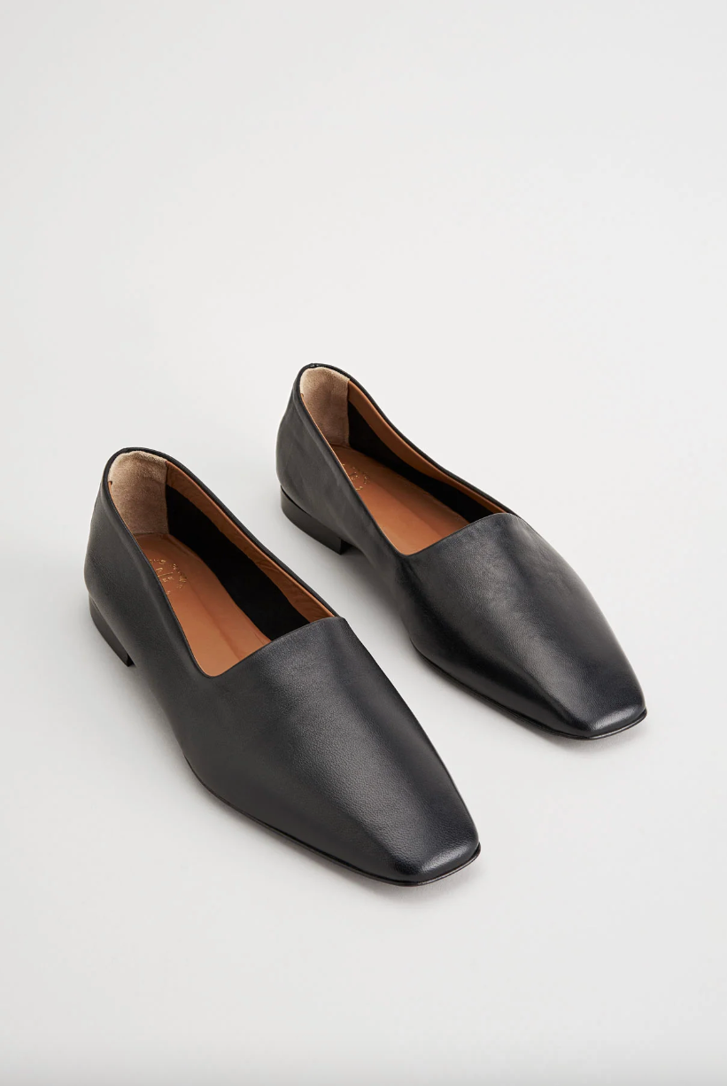 ATP Atelier Women's Shoe Andrano Black Nappa Loafers