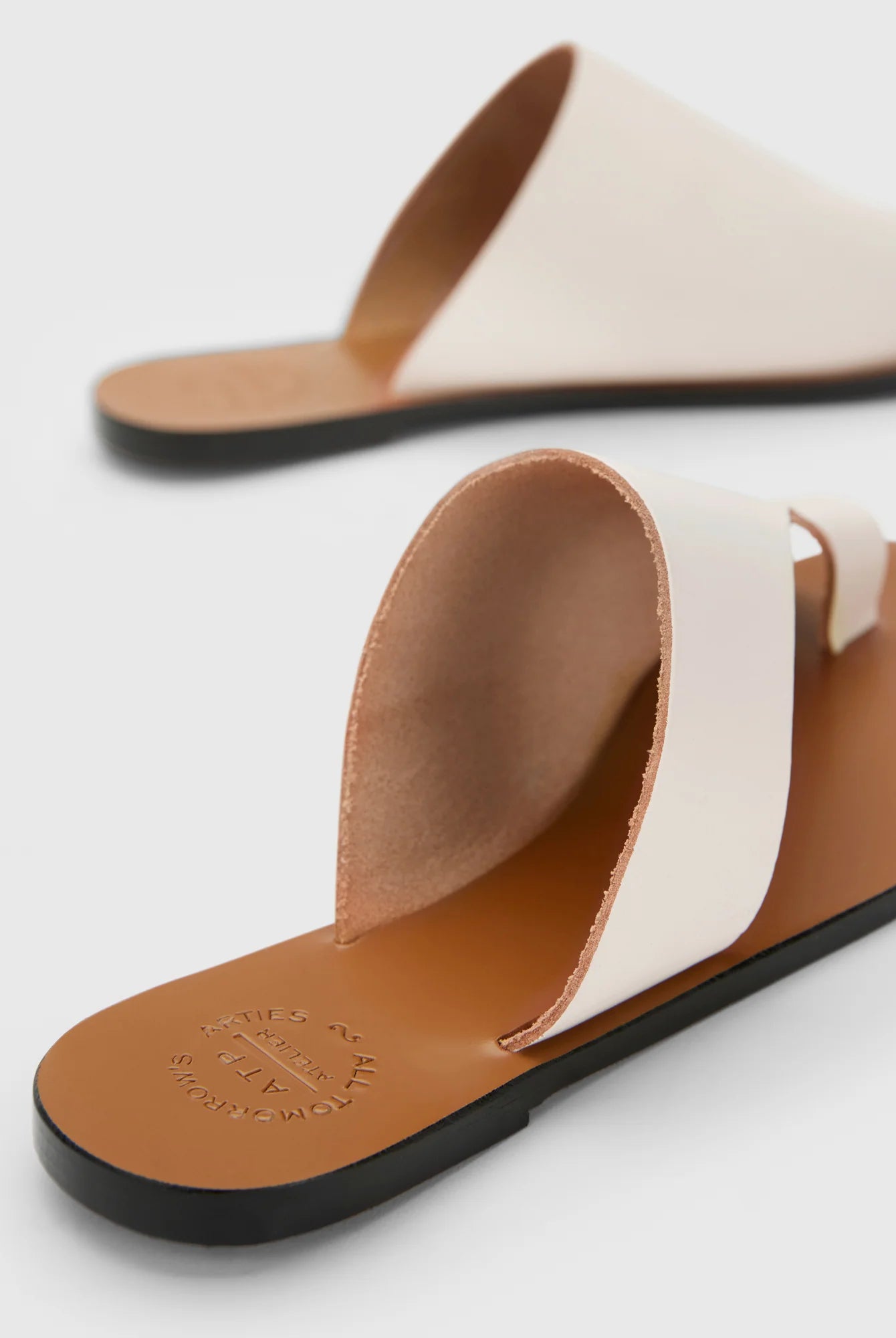 ATP Women's Rosa Linen Leather Cutout Sandal