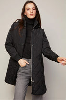 Adroit Atelier Women's Libby Quilted Full Zip Coat with Removable Hood