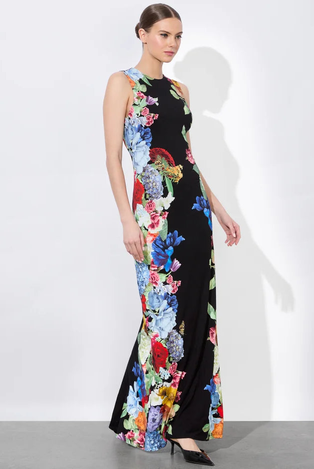 Alice + Olivia Women's Delora Open Back Maxi Dress