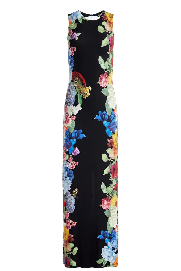 Alice + Olivia Women's Delora Open Back Maxi Dress