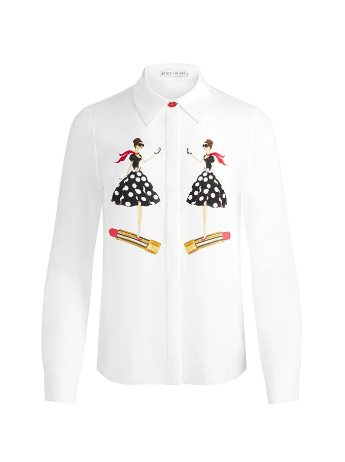 Alice + Olivia Women's Willa Blouse