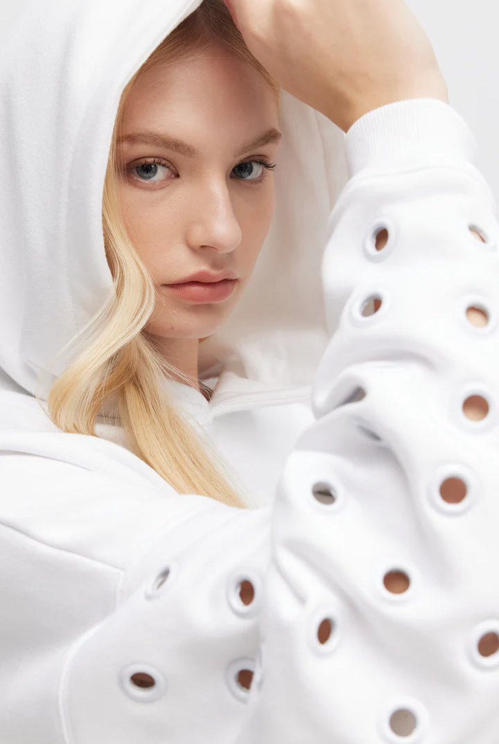 CHRLDR Women's Hira Grommet Sleeves P E Hoodie