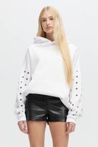 CHRLDR Women's Hira Grommet Sleeves P E Hoodie