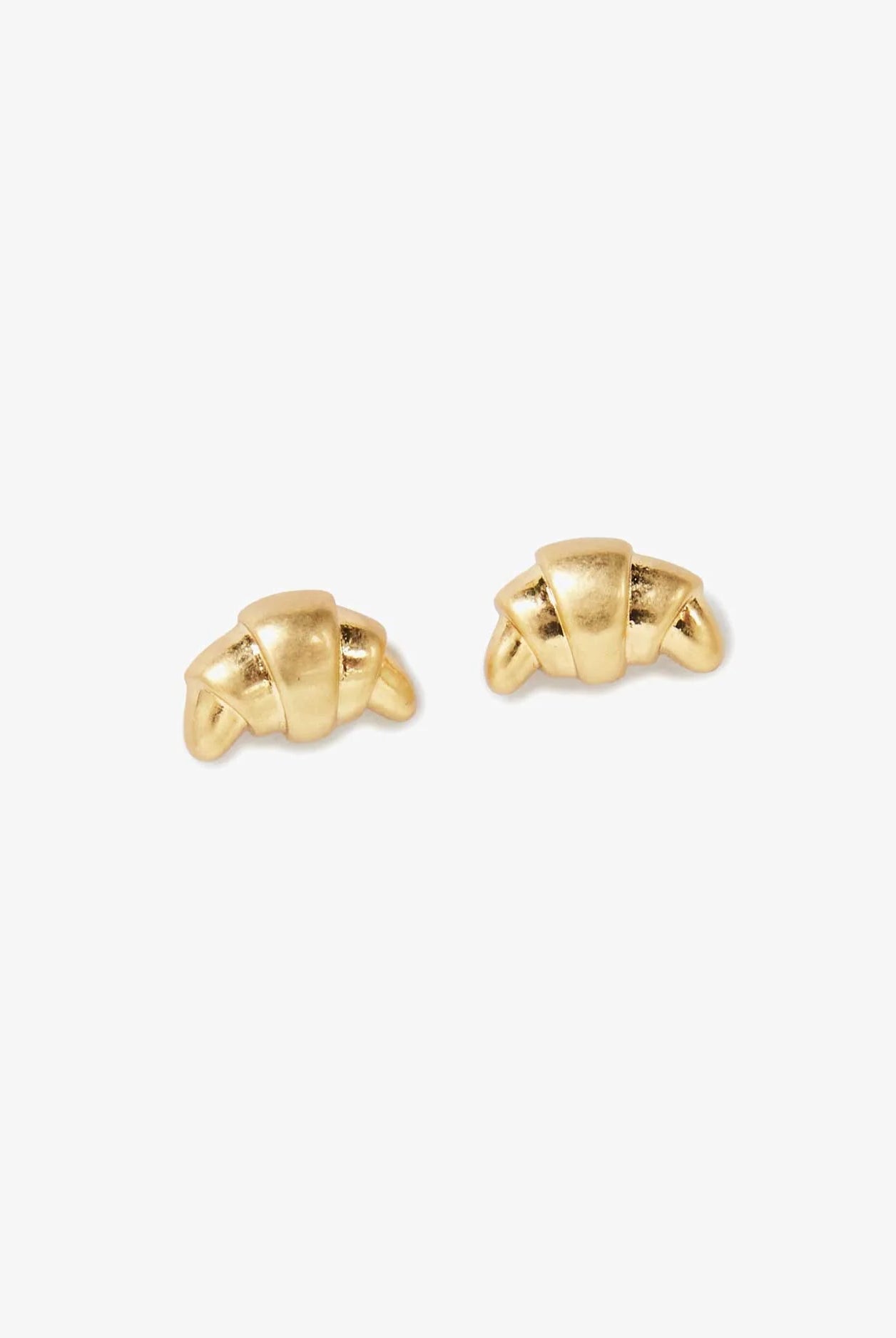 Clare V Women's Croissant Stud Earrings