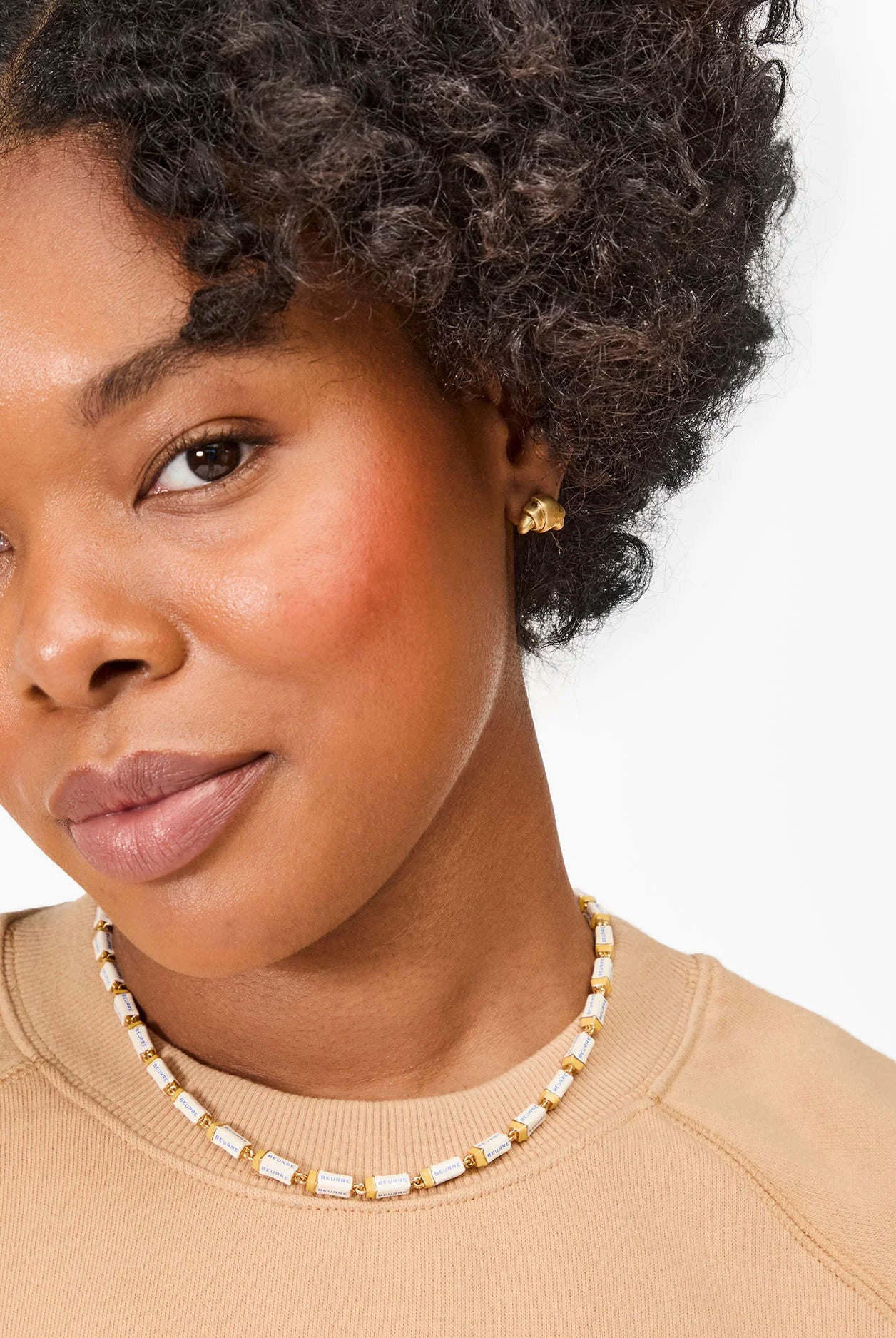 Clare V Women's Croissant Stud Earrings