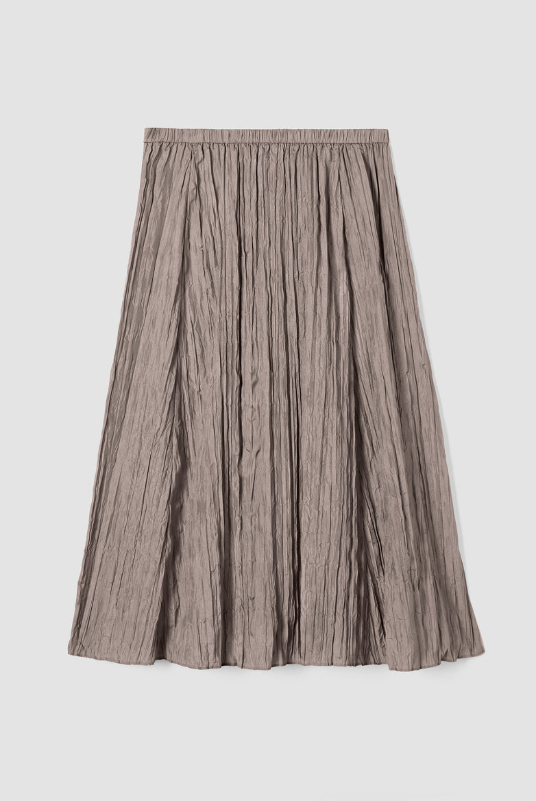 Eileen Fisher Women's Crushed Silk Flared Skirt