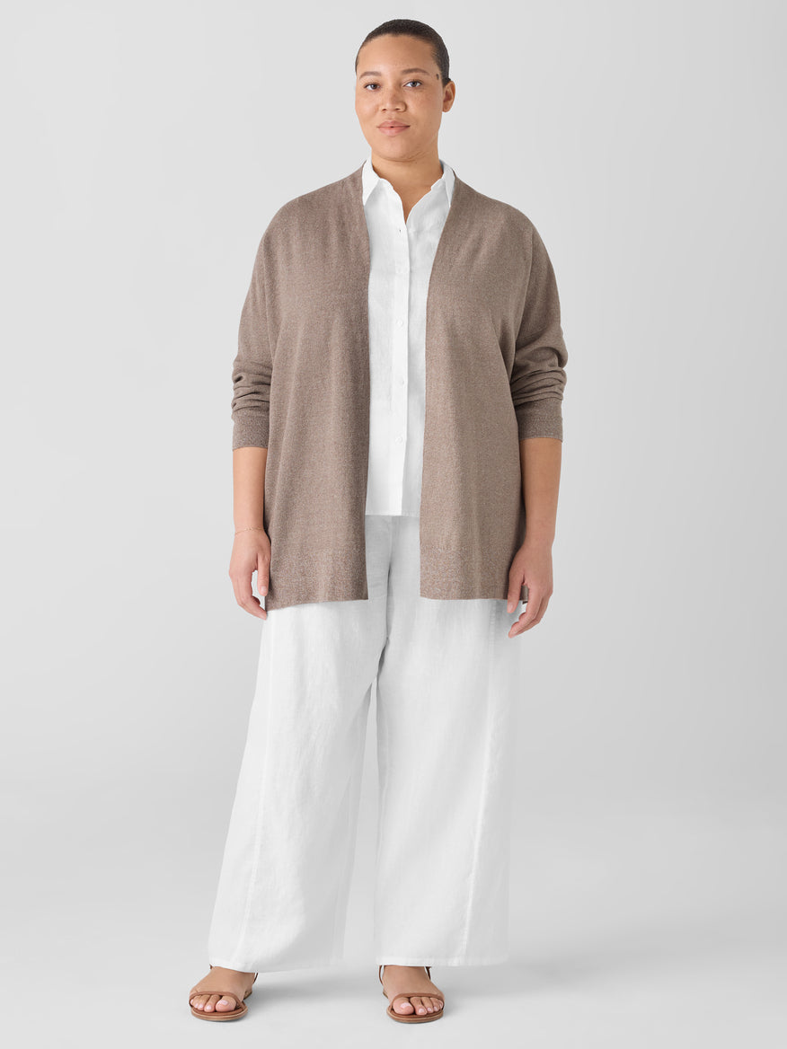 Eileen Fisher Women's Organic Linen Cotton Long Cardigan