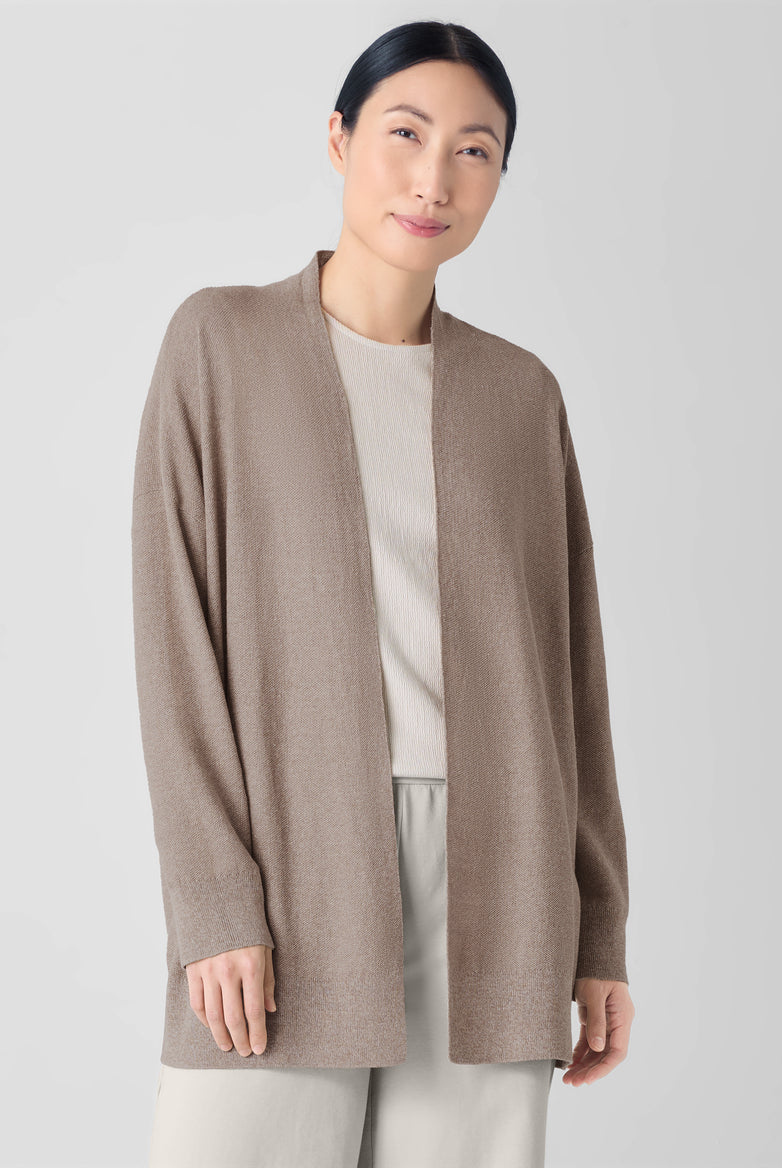 Eileen Fisher Women's Organic Linen Cotton Long Cardigan