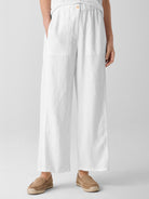 Eileen Fisher Women's Organic Linen Wide-Leg Trouser Pant