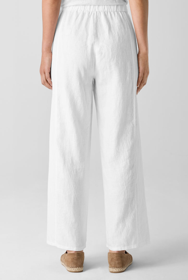 Eileen Fisher Women's Organic Linen Wide-Leg Trouser Pant