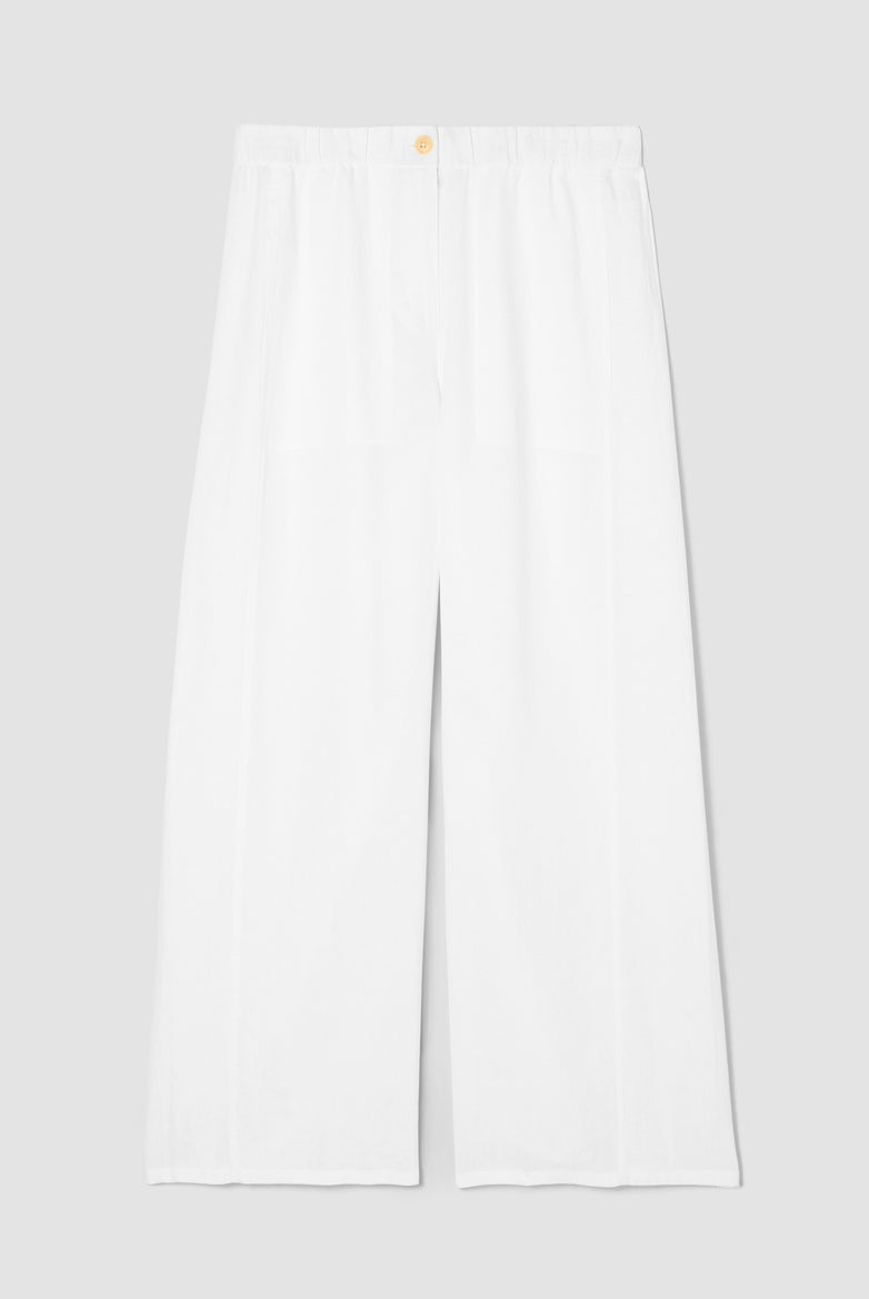 Eileen Fisher Women's Organic Linen Wide-Leg Trouser Pant