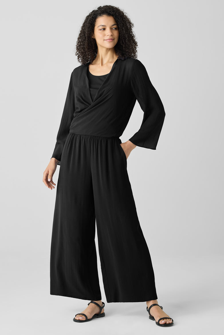 Eileen Fisher Women's Sheer Silk Georgette Tie Jacket