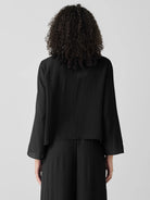 Eileen Fisher Women's Sheer Silk Georgette Tie Jacket