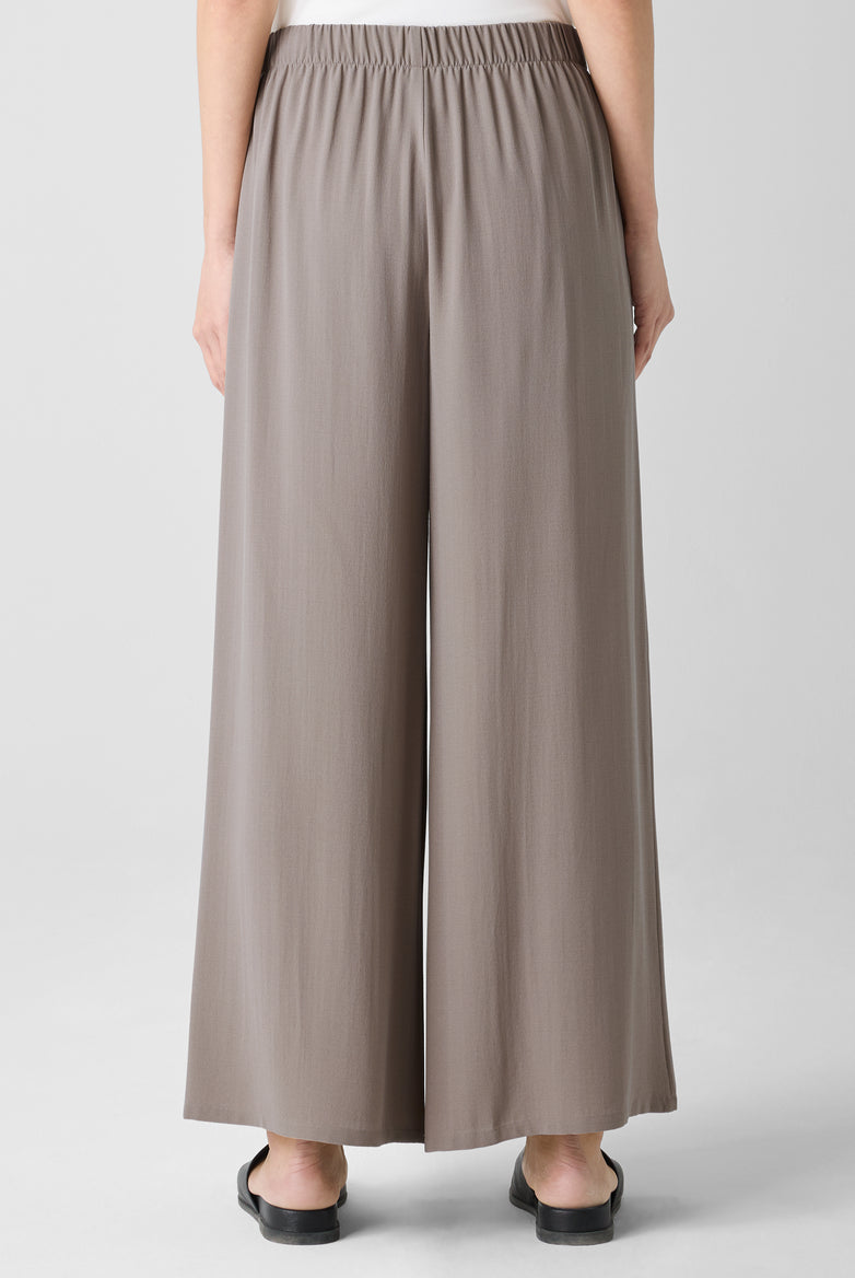 Eileen Fisher Women's Silk Georgette Crepe Wide-Leg Pant