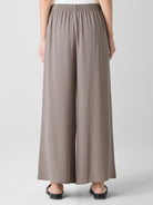 Eileen Fisher Women's Silk Georgette Crepe Wide-Leg Pant