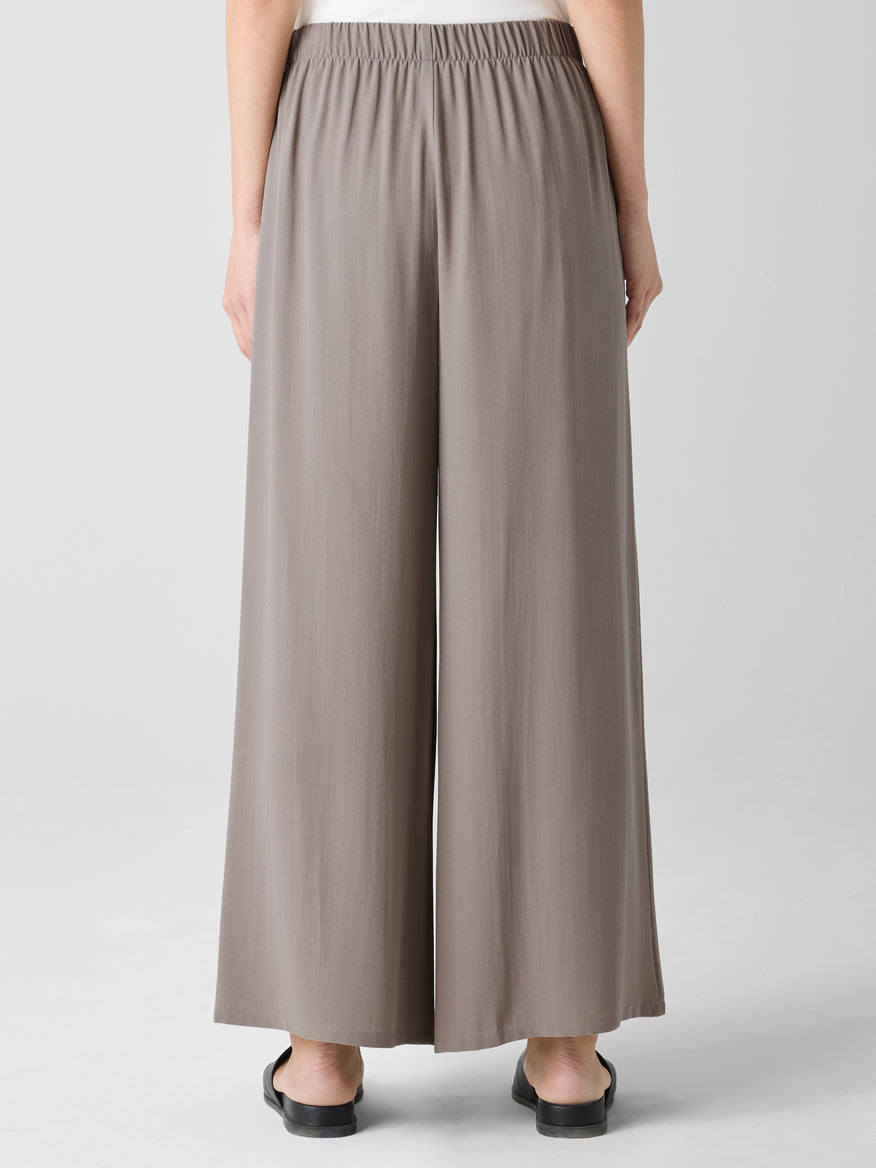 Eileen Fisher Women's Silk Georgette Crepe Wide-Leg Pant