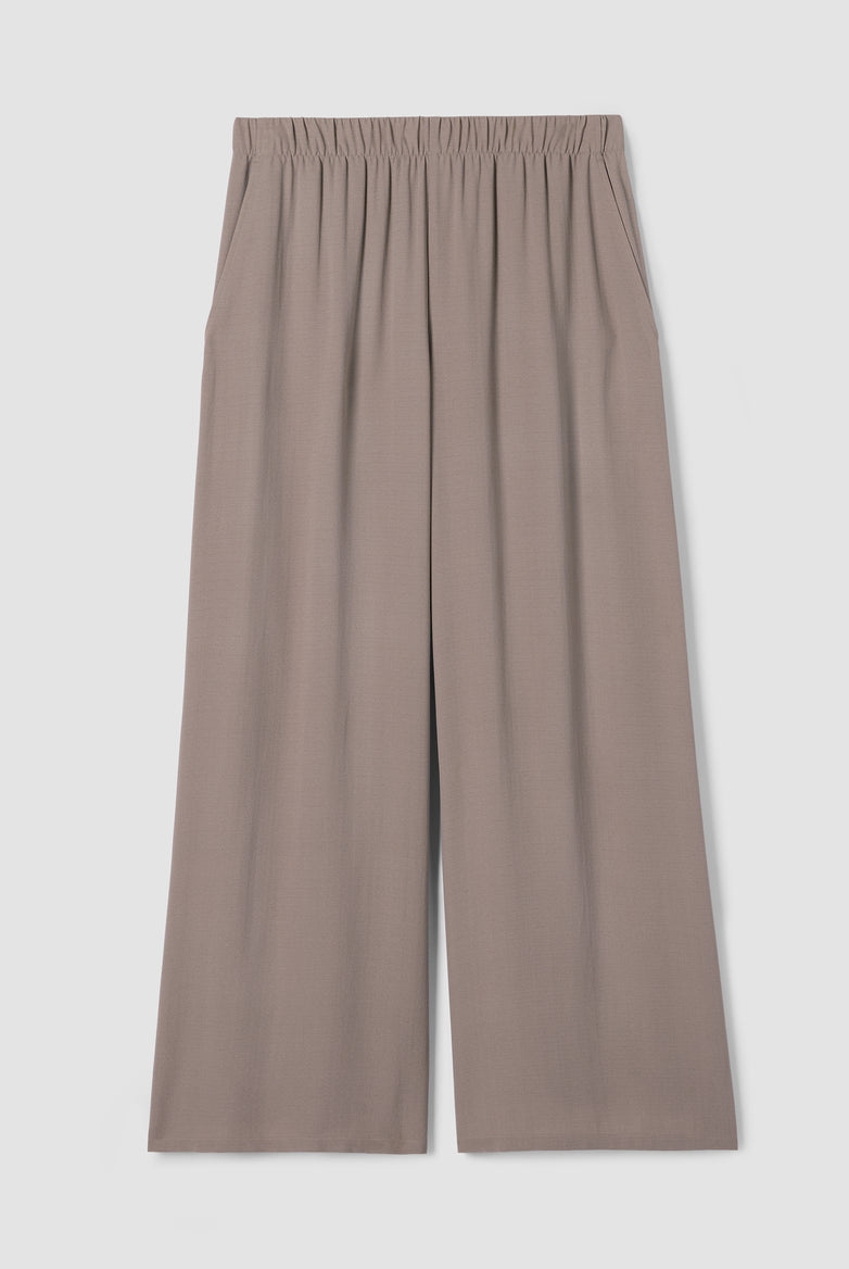 Eileen Fisher Women's Silk Georgette Crepe Wide-Leg Pant