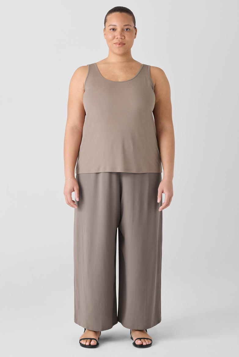 Eileen Fisher Women's Stretch Silk Jersey Scoop Neck Tank