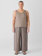 Eileen Fisher Women's Stretch Silk Jersey Scoop Neck Tank