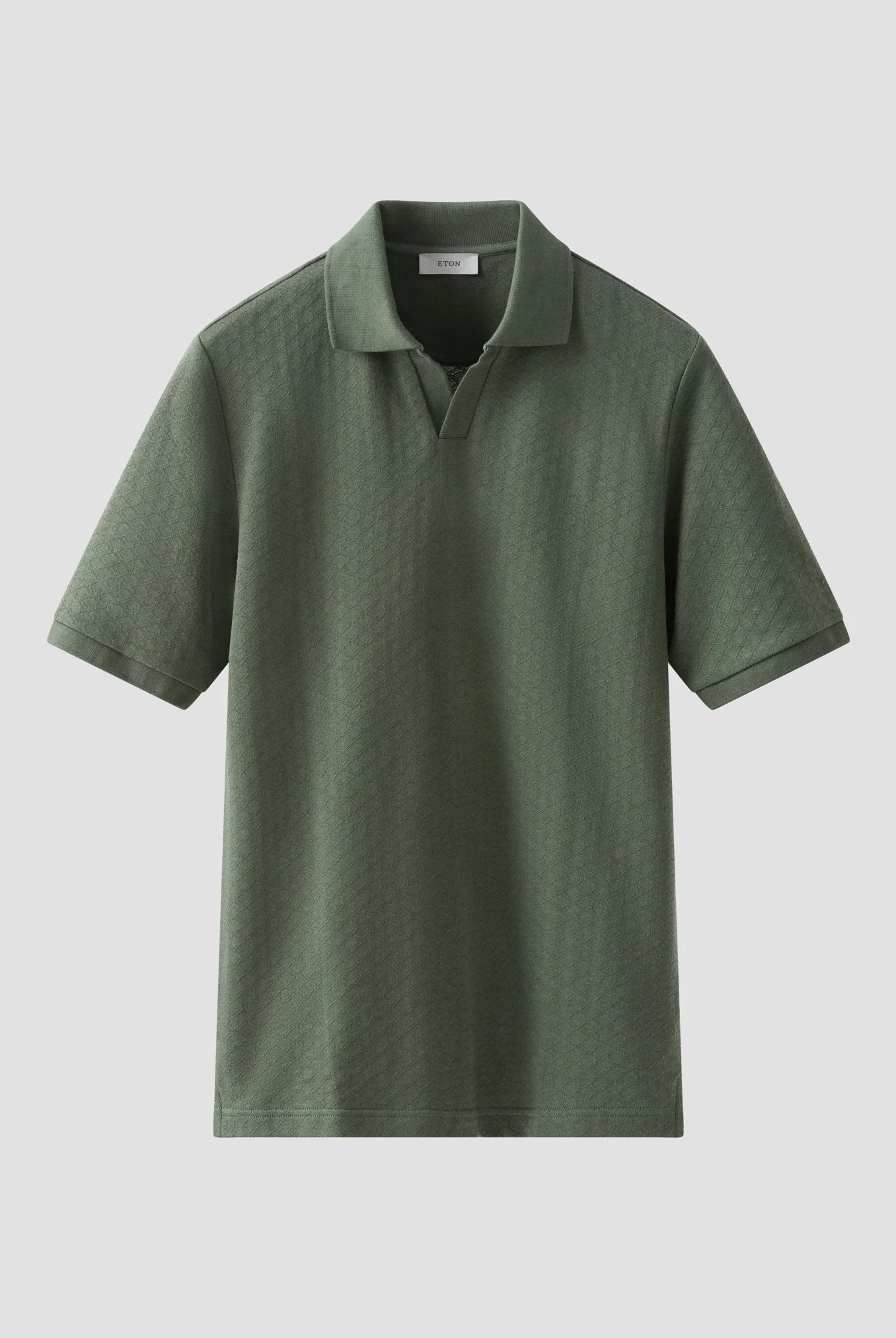 Eton Men's Diamond Jaquard Polo Shirt