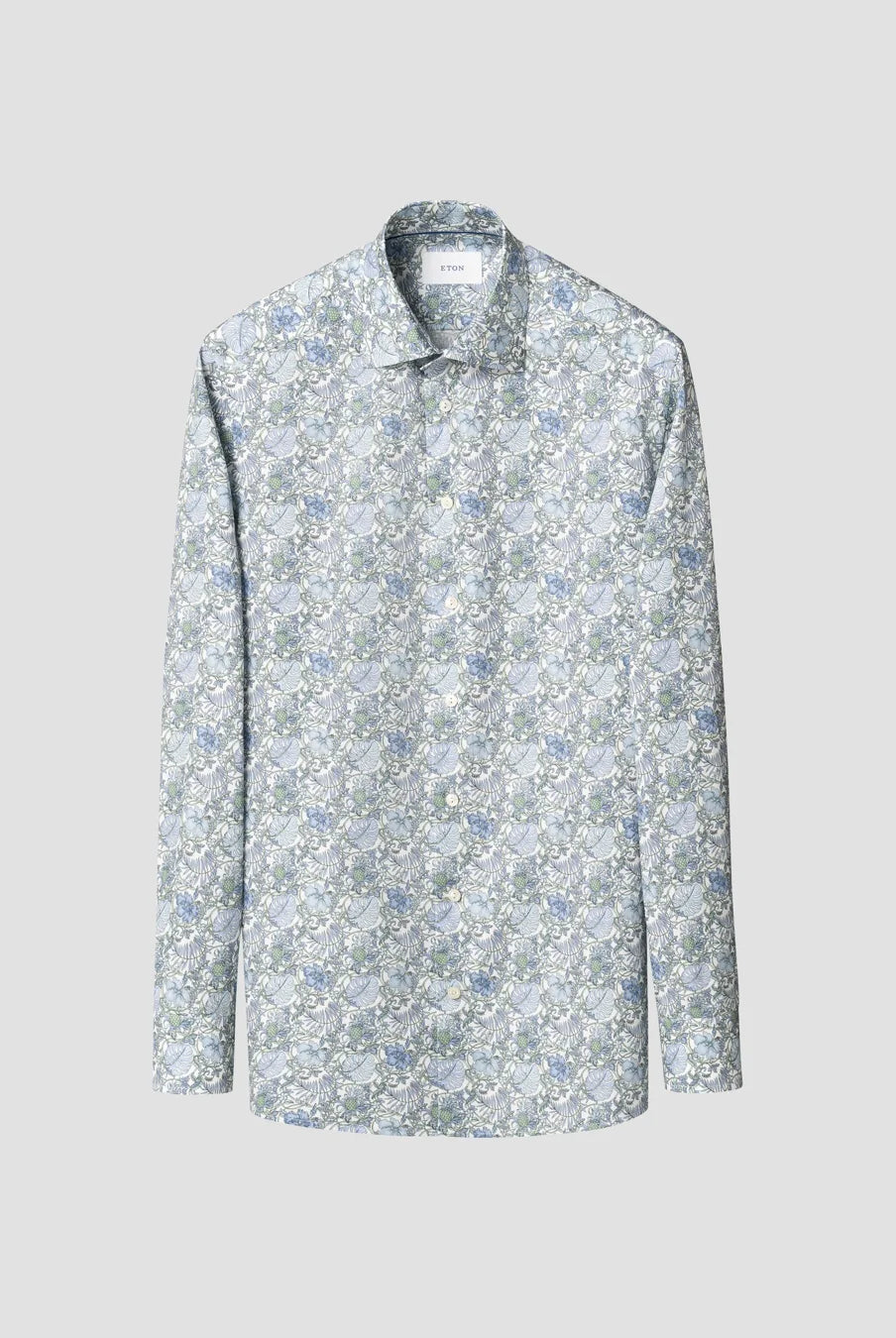 Eton Men's Floral Print Signature Twill Shirt