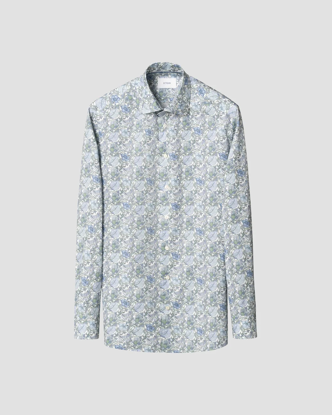 Eton Men's Floral Print Signature Twill Shirt
