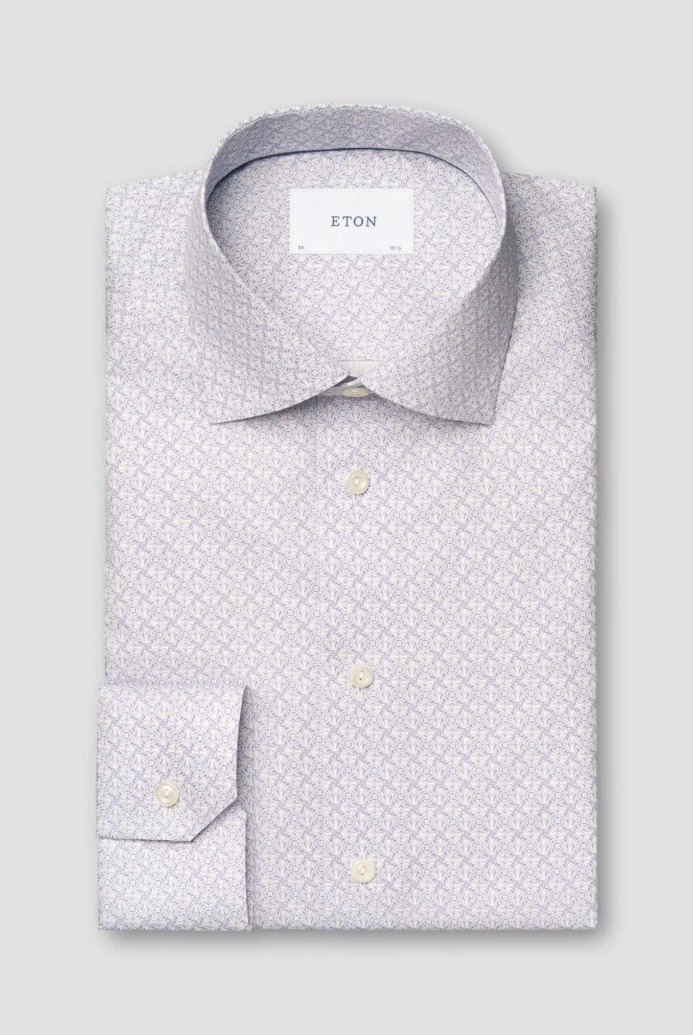 Eton Men's Geometric Signature Twill Shirt