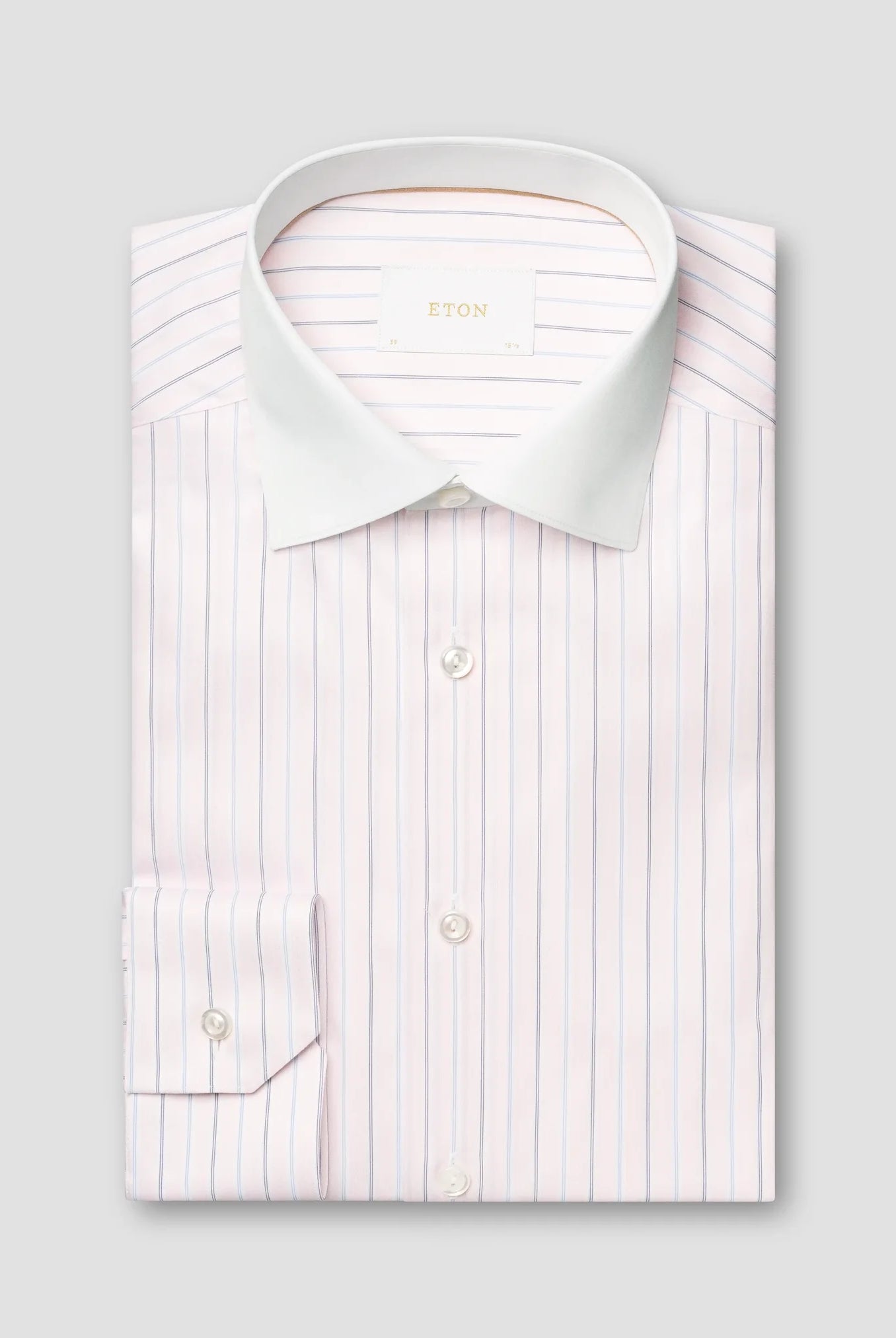 Eton Men's White Collar Supima 120 Shirt
