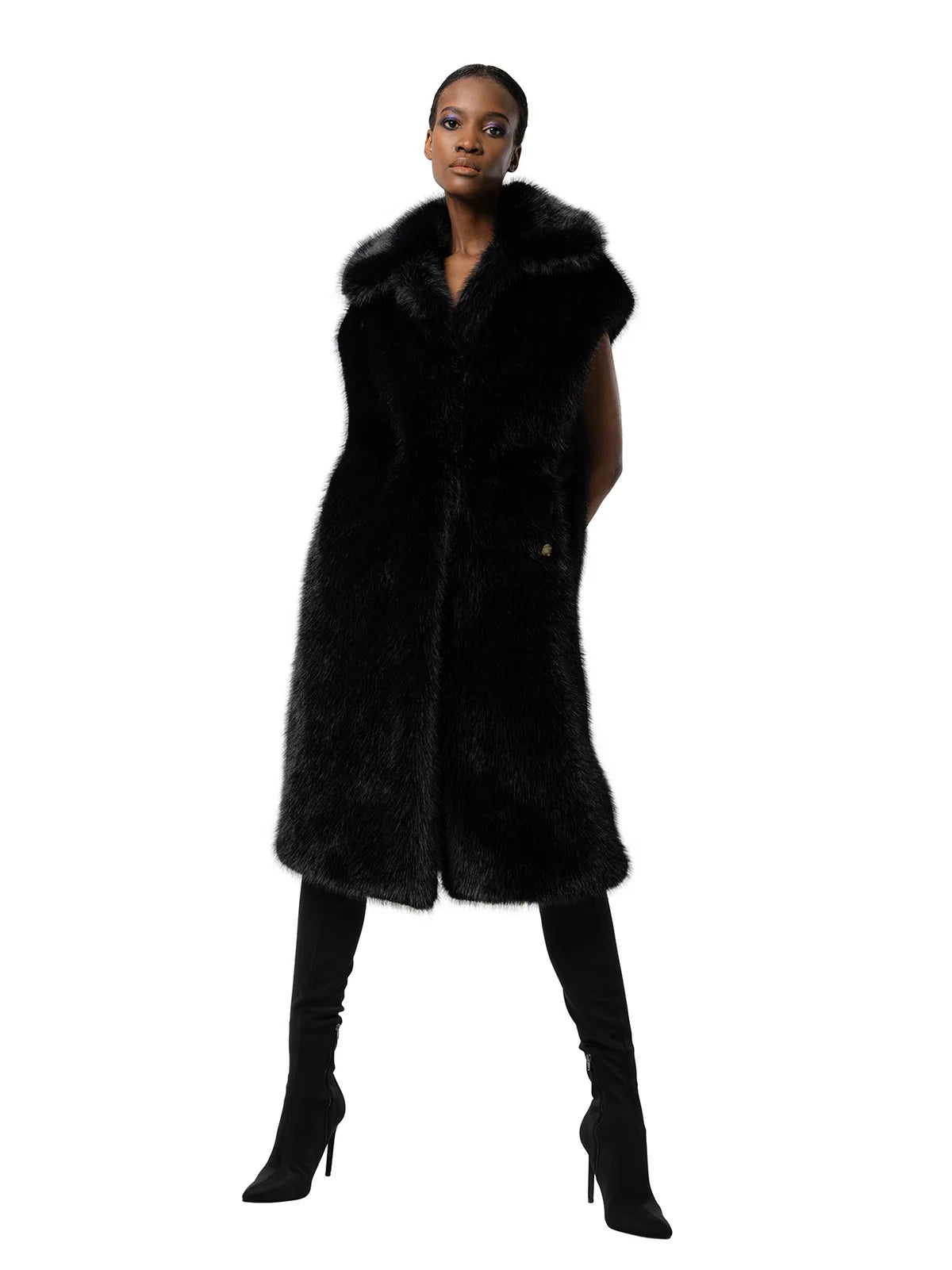 Freed Women's The Kit Fur Free Long Vest