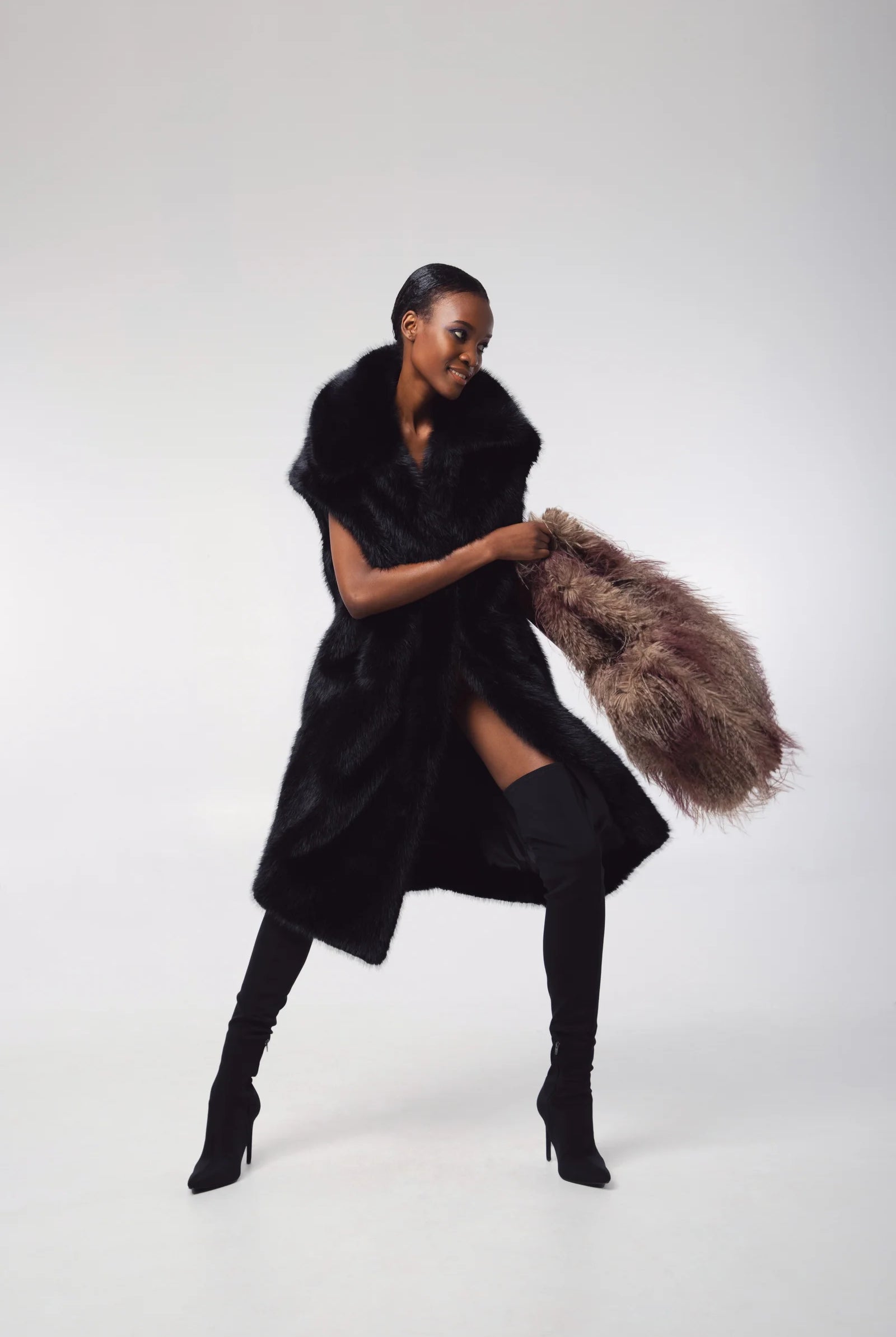 Freed Women's The Kit Fur Free Long Vest