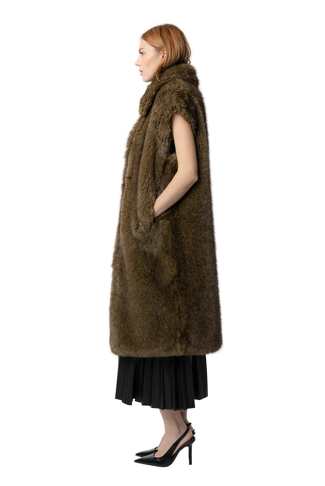 Freed Women's The Kit Fur Free Long Vest