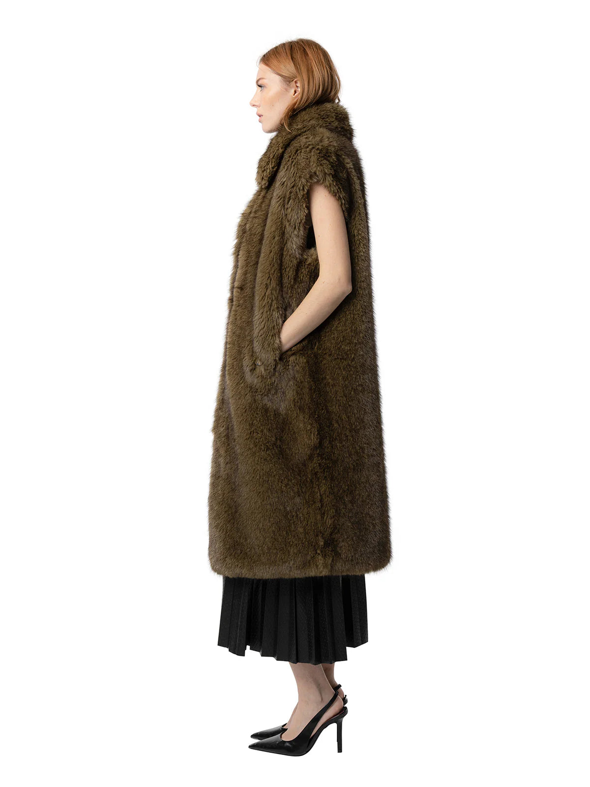 Freed Women's The Kit Fur Free Long Vest