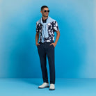 G Fore Men's Blur Floral Tech Jersey Polo