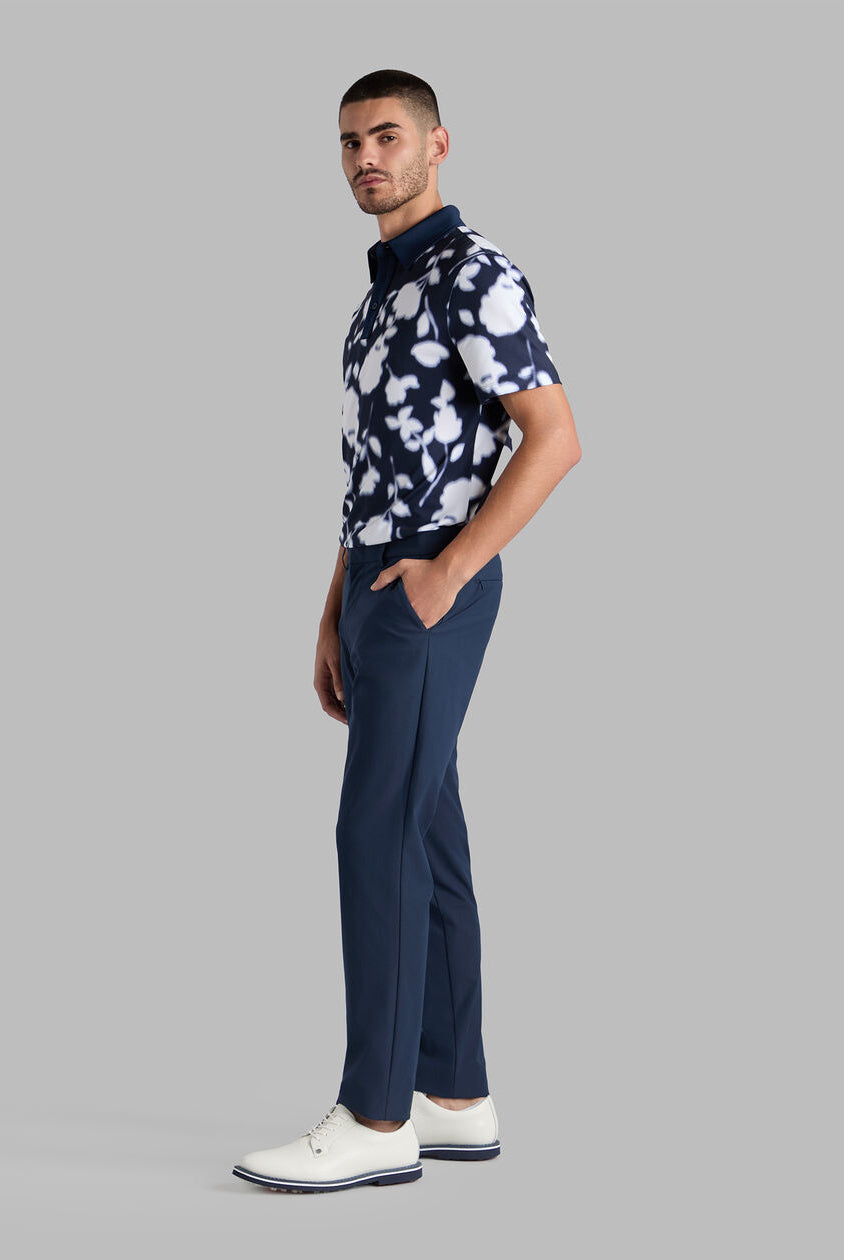 G Fore Men's Blur Floral Tech Jersey Polo