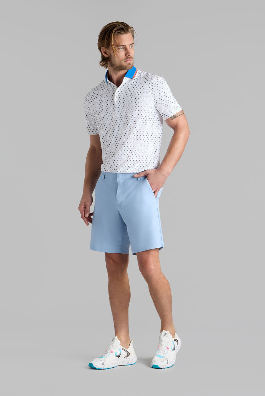 G Fore Men's Ditsy Foral Tech Jersey Polo