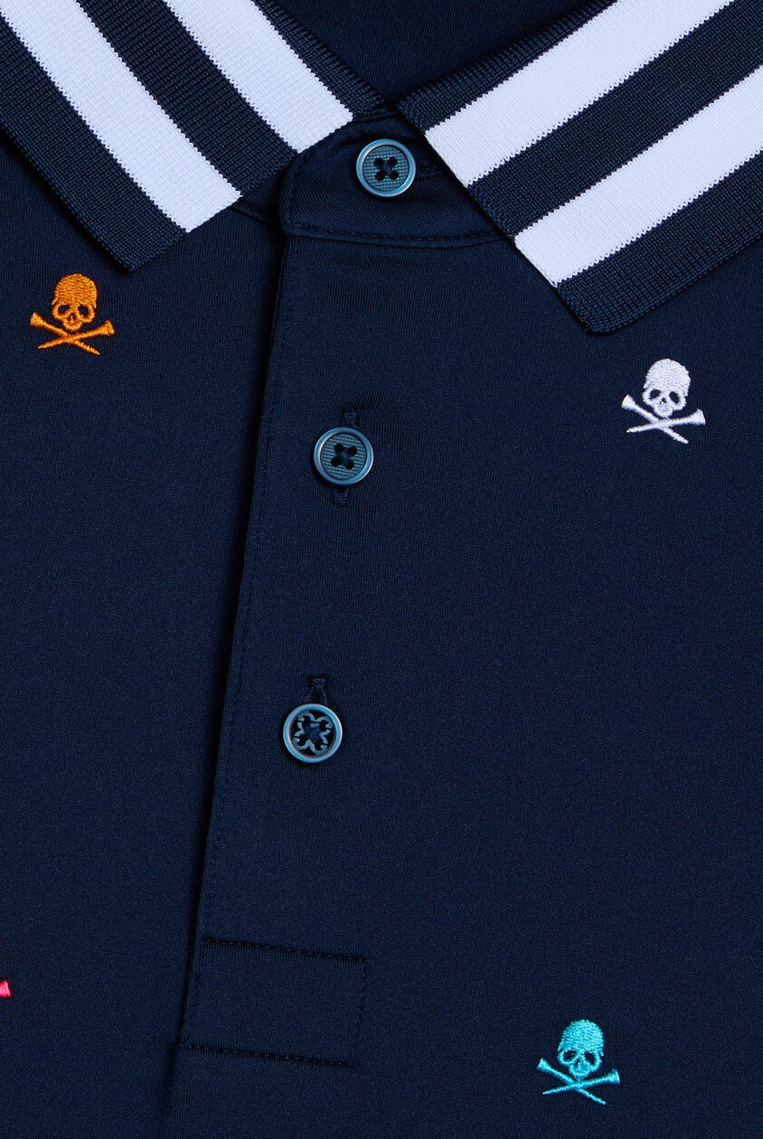G Fore Men's Embroidered Tech Jersey Polo