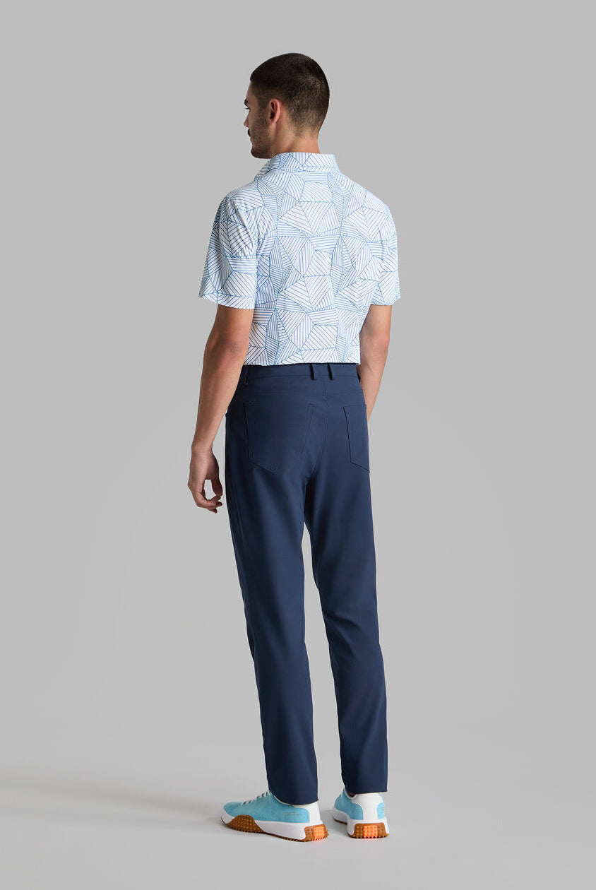 G Fore Men's Geometric Tech Pique Polo