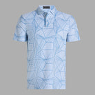 G Fore Men's Geometric Tech Pique Polo
