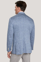Jack Victor Men's Slate Blue Melange COMFORTWEAR™ Knit Blazer