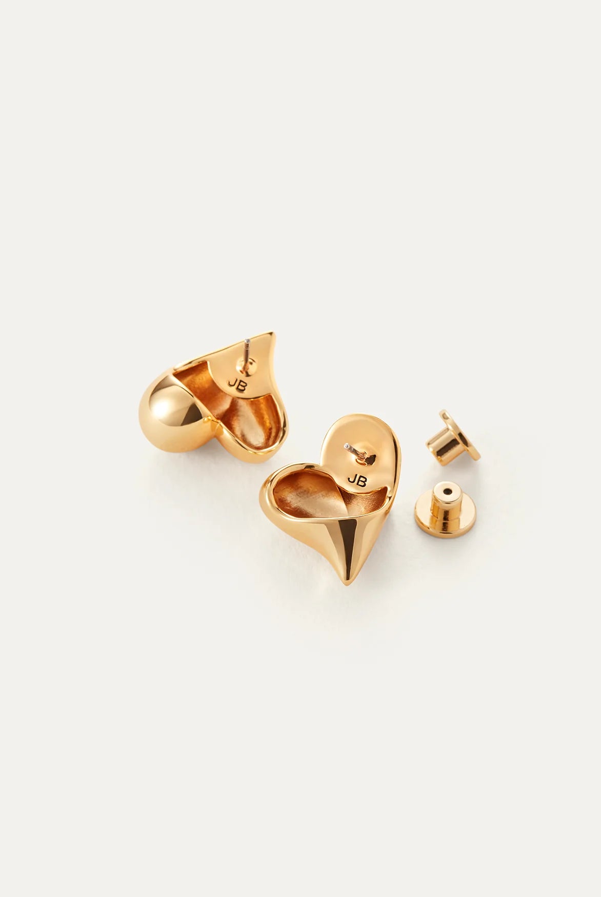 Jenny Bird Women's Art Heart Button Earrings