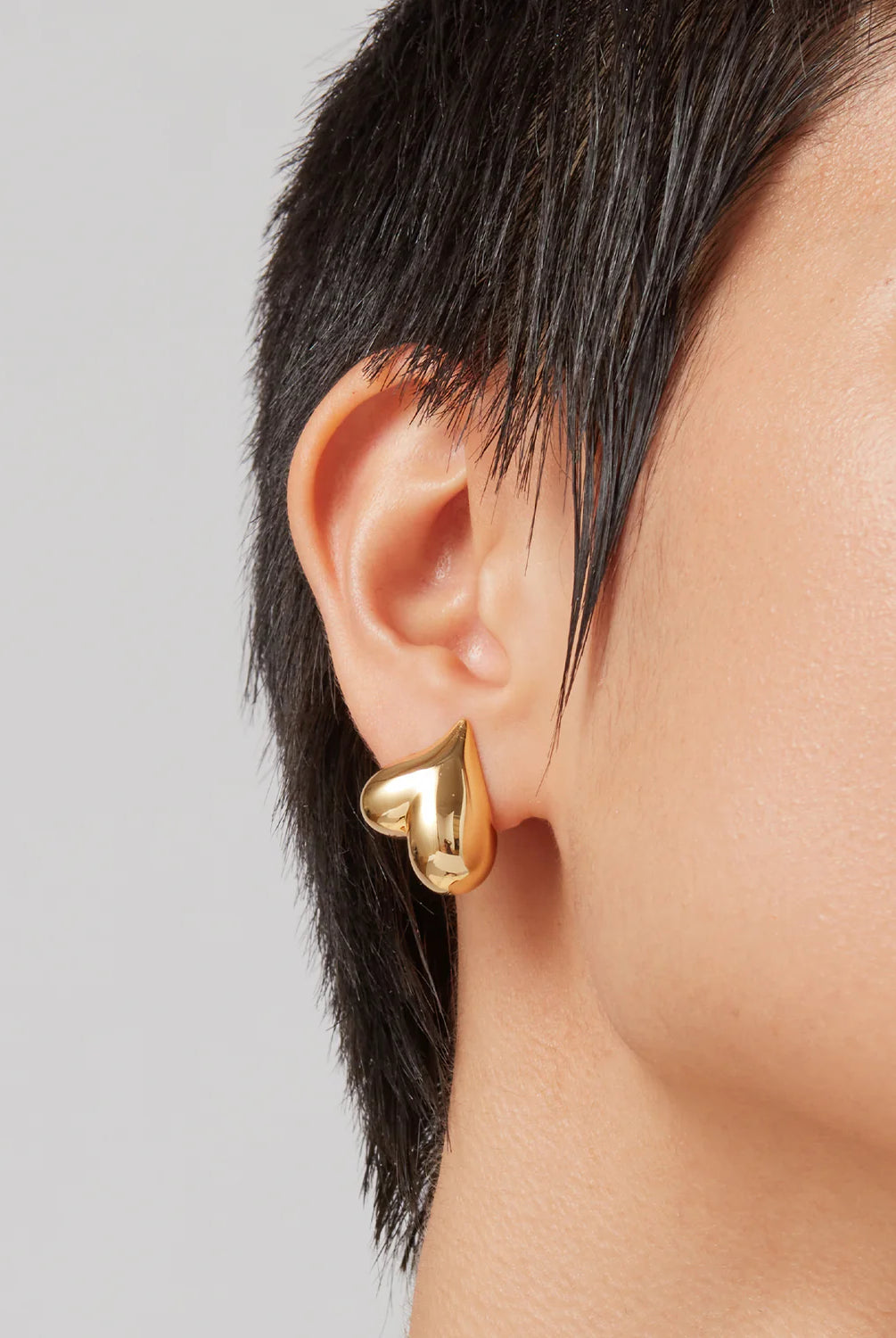 Jenny Bird Women's Art Heart Button Earrings