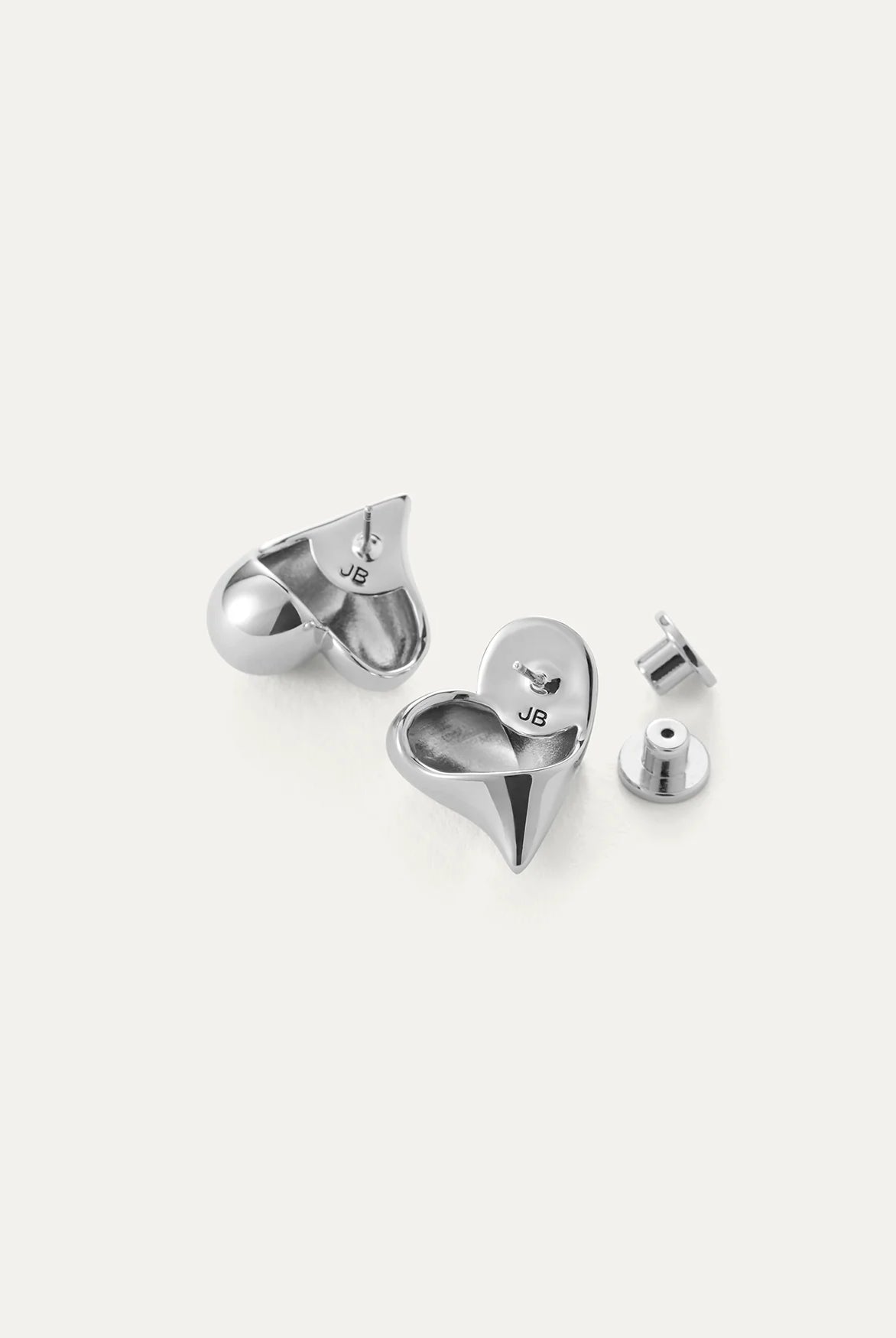 Jenny Bird Women's Art Heart Button Earrings