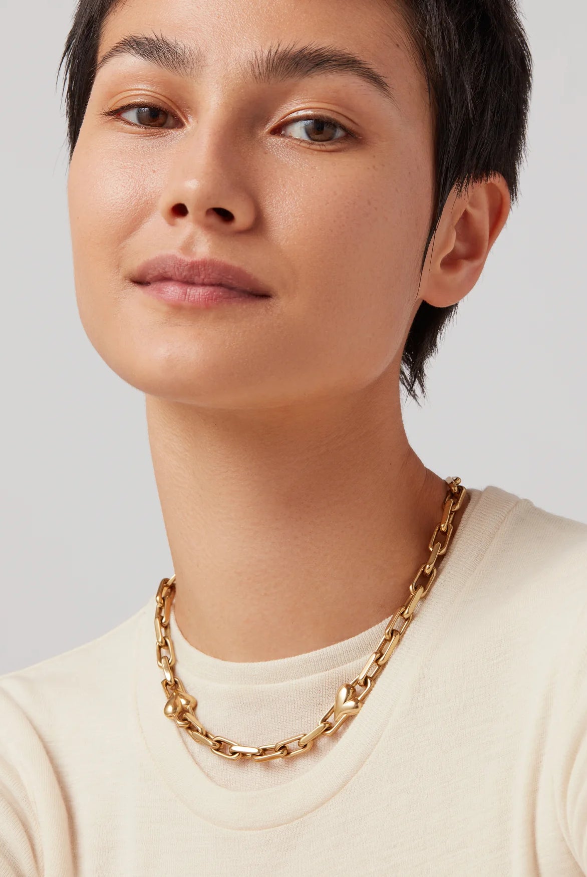 Jenny Bird Women's Art Heart Chain Necklace