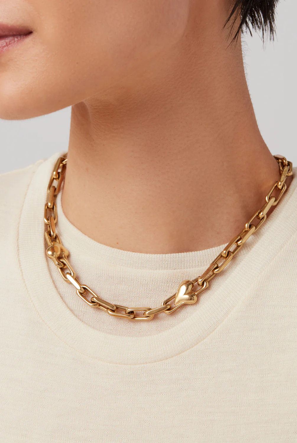 Jenny Bird Women's Art Heart Chain Necklace