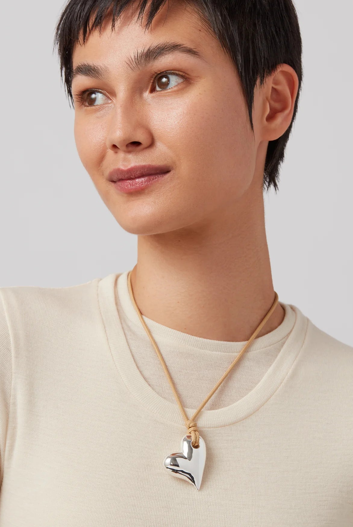 Jenny Bird Women's Art Heart On A String Necklace